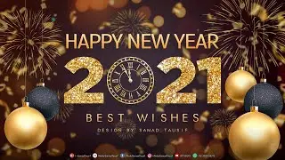 Create Happy New Year 2021 Wallpaper/Card/Poster Design | Photoshop Tutorial | BOSS GFX