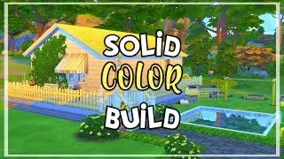 SOLID COLOR BUILD CHALLENGE | Sims 4 Speed Build