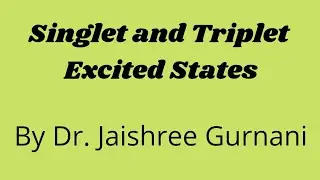 Singlet and Triplet Excited States