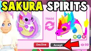 Trading NEW SAKURA SPIRITS in Adopt Me!