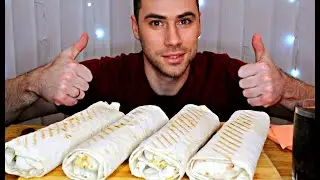 MUKBANG Огромная шаурма / 4 Шавухи / Shawarma / ASMR МУКБАНГ / Мукбанг Сеня / eating show / 먹방