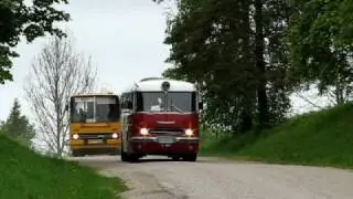 Ikarused vanal postiteel / Ikarus buses in Estonia