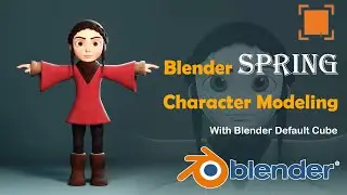 Blender spring character modeling | Blender | Spring Character | #blender #spring #modeling