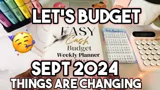 September budget with me! Exciting changes happening all around! 💕