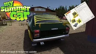 My Summer Car - NEW DUEL EXHAUST & ANTENNAS UPDATE 16/12/19