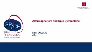 Talks - Altermagnetism 2023 - Libor ŠMEJKAL, JGU