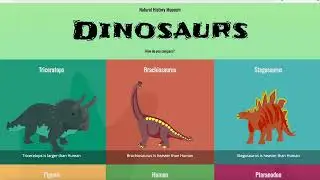 Udacity Dinosaurs Project - Intermediate Javascript Nanodegree