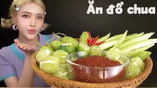 Eat lemon with Thai salt and fish sauce with blond hair | Classy sour taste