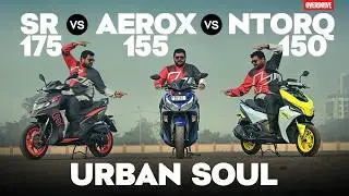 Aprilia SR175 vs Yamaha Aerox 155 vs TVS Ntorq 150 Detailed Comparison 