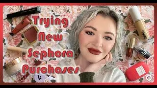 GRWM USING NEW SEPHORA PURCHASES | Rusty + Berry Red Monochromatic Look | BombshelRebeka