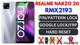REALME NARZO 20 (RMX2193) UNLOCK||HARD RESET/FRP BAYPASS,REMOVE ALL TYPE SCREEN LOCK REALME NARZO 20