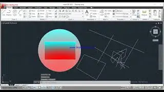 AutoCAD 2D design (Object filling with hatch, gradient and solid command, use of parametric command)