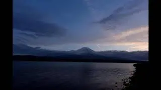 Fujisan sunset at Yamanakako Lake
