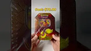 Flareon Pokemon Card Tin Opening