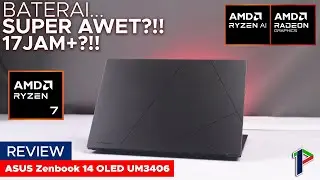 Laptop Mode Lembur!? ASUS Zenbook 14 OLED UM3406 Review Indonesia