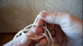 Амфорный бутылочный узел на пальцах