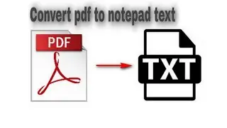 How to convert pdf to notepad text file in just 10sec?