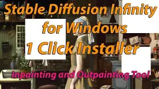 Stable Diffusion Infinity(Inpaint-Outpaint) with 1 Click Installation (Link In Description)