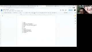 Statistics Webinar on Probability and Project 1