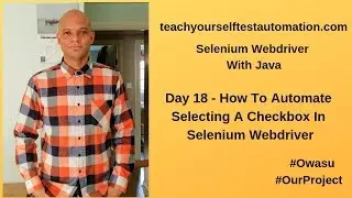 How To Automate Selecting A Checkbox In Selenium Webdriver