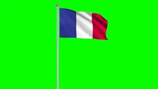 France Flag #1 - 4K Green screen FREE high quality effects