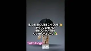 ID BIQUÍNIS CHIQUES💰💸 voltando com conteúdo de ID, espero que gostem hein💋#roblox #fyp