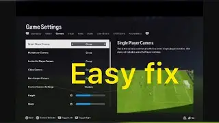 How to fix the zoom in and out camera  on EA FC