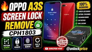 OPPO A3S Screen Lock Remove | CPH1803 | Easy Jtag Box 
