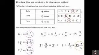 Adding and Subtracting Mixed Numbers with Unlike Denominators within Word Problems