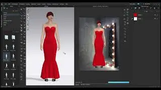 تصميم ازياء ديجتال فستان سواريه