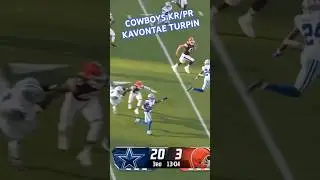 KAVONTAE TURPIN ✭ #COWBOYS WR 1ST RETURN FOR TOUCHDOWN IN CAREER! 🔥 Punt Return #Highlights 👀 #NFL