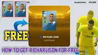 How To Get 94 Rated Richarlison For Free In Pes 2020 Mobile || How To Get Richarlison || PES2020