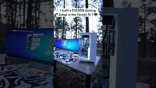 I built a $10,000 Gaming Setup in the Forest! Part 1 🖥️