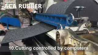 Manufacture of the rubber mats rolls for gym flooring, wholesale rubber mats with colors flecks