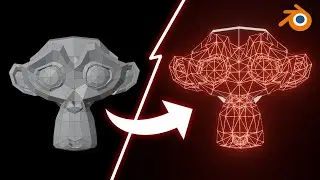 How to make Wireframe Lights in Blender?  
