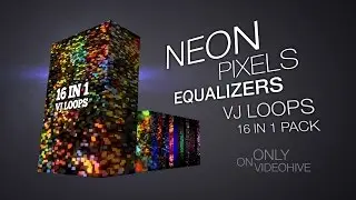 Neon Pixels Equalizers VJ Pack
