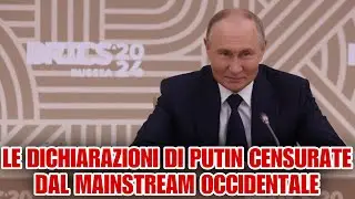 Le dichiarazioni di Putin censurate dal mainstream occidentale.