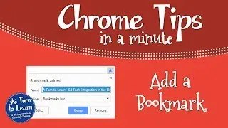 Chrome Tricks: Add a Bookmark