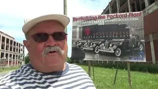 Wandering around the Packard Automotive Plant in Detroit, Michigan