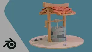POZO DE AGUA - Low Poly - Blender