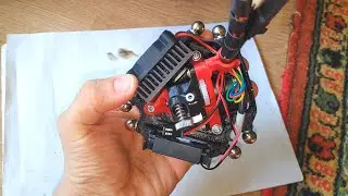 Короткий директ экструдер своими руками дельта 3Д принтера и CHC Pro hotend, печать битодержателя