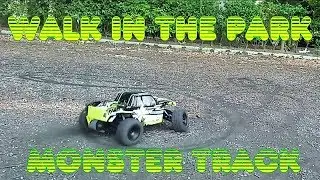 МОНСТР ТРАК НА ПРОГУЛКЕ! Monster track for a walk in the park.