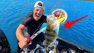 48h CHALLENGE- Nur ESSEN was wir FANGEN 🔥