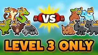 Super Auto Pets but we can only use LEVEL 3 PETS