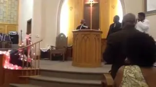 Preacher Man preaching at pastor @ First Lady anniversary