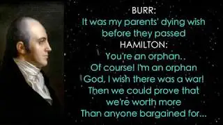 2. Hamilton Lyrics - Aaron Burr, Sir