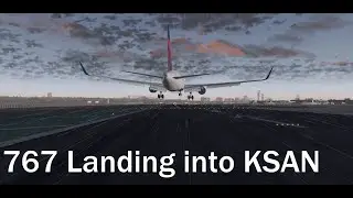 767 Windy/Rainy Approach into San Diego Test | X-Plane 11 |