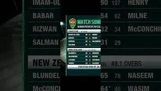 PAKISTAN 🇵🇰 VS NEW ZEALAND 🇳🇿 3RD ODI MATCH SUMMARY.