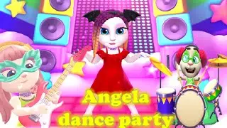 My Talking Angela🎄 🤸🏼‍♀️ dance party🤸🏼‍♀️ with tom