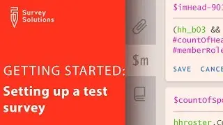 Setting up a test survey